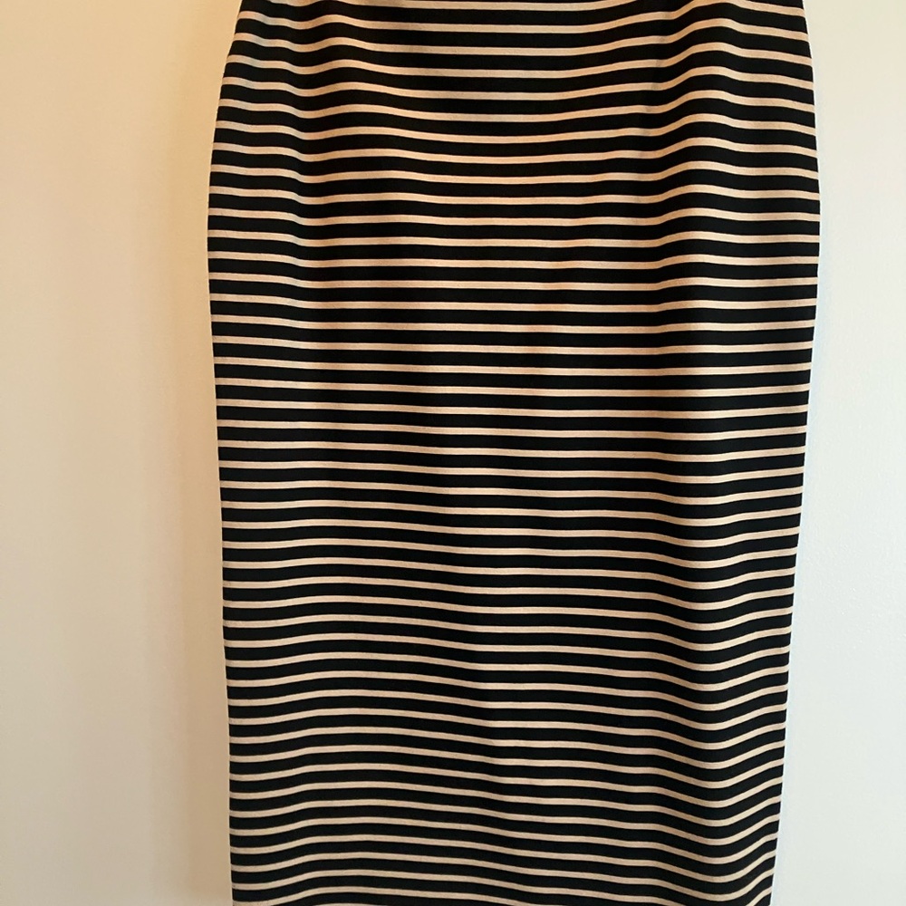 Sancuary Striped Black and Tan Stretch Women's Skirt